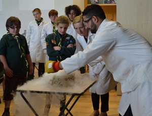 Science Scouts get the "Big Bang Theory" at SCA